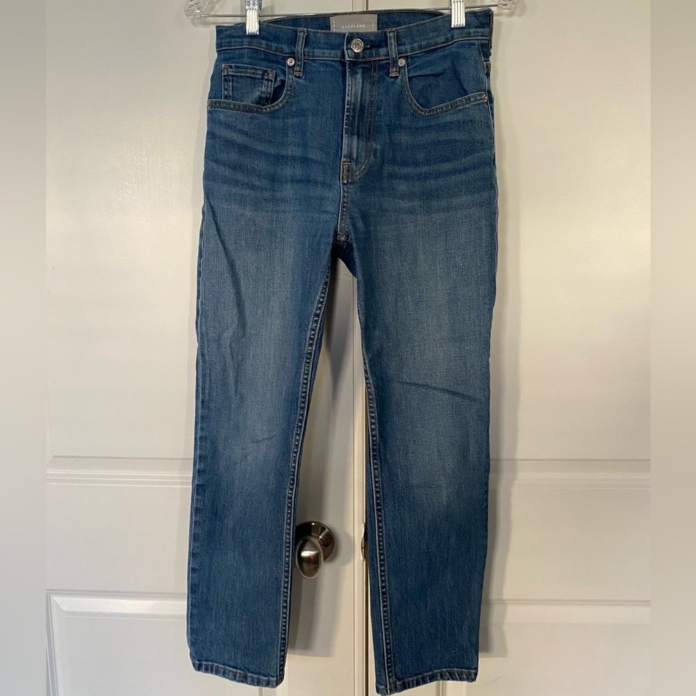 Everlane high waist straight jean - ankle